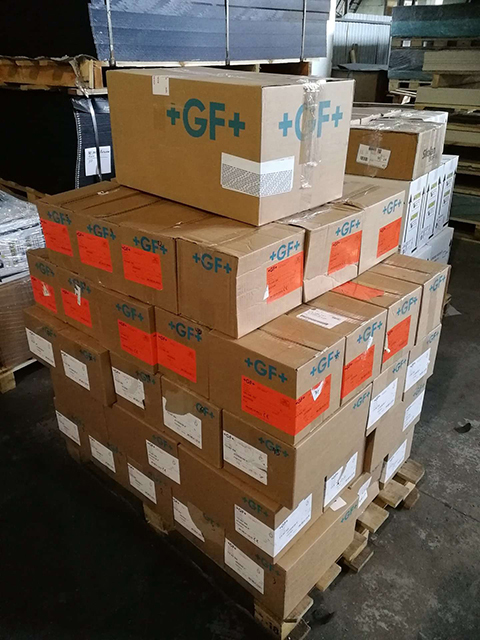 Межфланцевые дисковые затворы PVDF