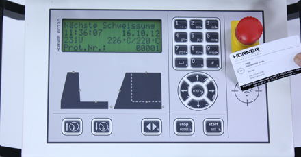 Дисплей аппаратов стыковой сварки HURNER cnc eco 2.0