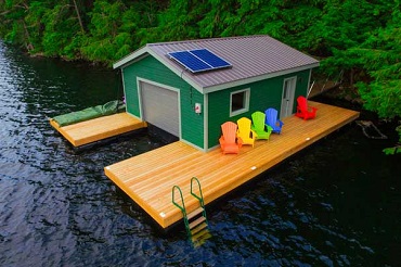 Плавучий гараж для лодок, катеров, скутеров (водных мотоциклов)