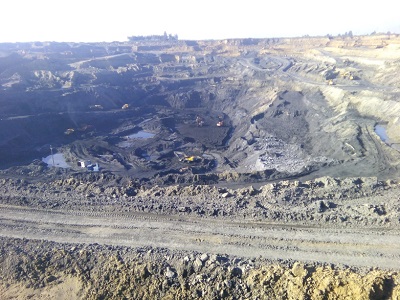 Угольный разрез в Новосибирской области