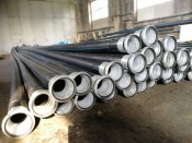 Трубы ПНД с БРС соединением для перекачки бентонита  D 110 мм и D 160 мм PN10