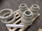 Переходы полипропиленовые фланцевые PPR нестандартного размера 315/180 мм по техническому заданию заказчика