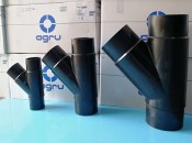 Поставка литых тройников 45° PE100-RC для ливневой канализации