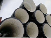 Труба гофрированная двухслойная для канализации 630 мм SN6